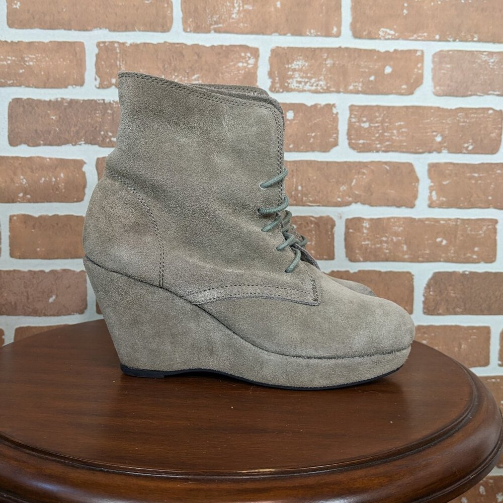 Steve Madden Suede Platform Wedge Booties